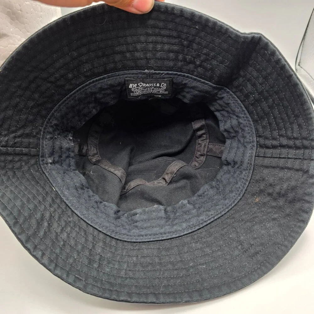 Levis Bucket Hat Unisex Black Casual Headwear Outdoors Walking Summer Fashion